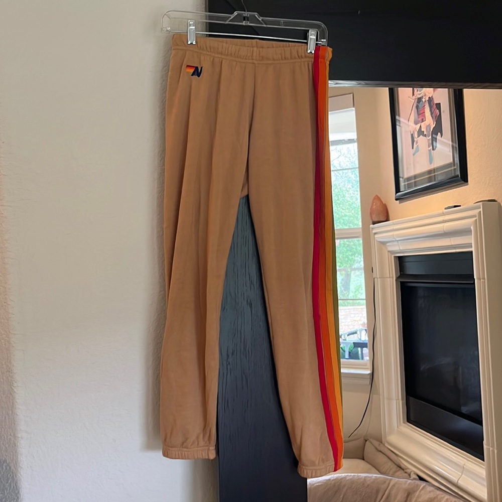 Aviator Nation 5 striped sweatpants